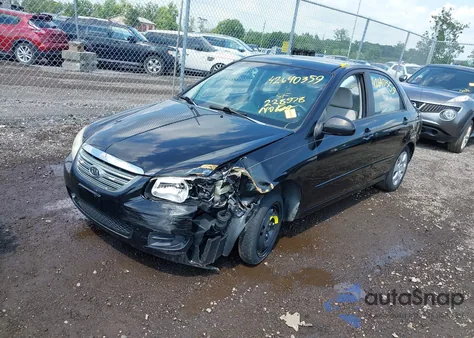 2008 Kia Spectra Lx from USA, damaged, VIN KNAFE121985533869